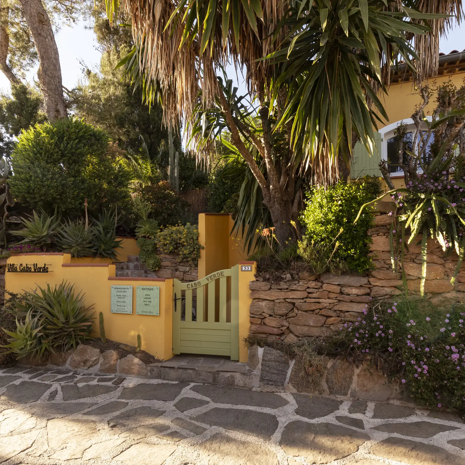 Entrée de la Villa Cabo Verde